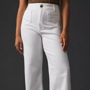 Anthropologie The Colette Cropped Wide-Leg Jeans by Maeve Size 29